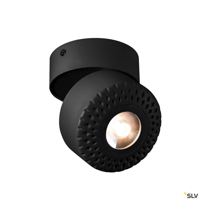 TOTHEE, wall and ceiling light, LED, 3000K, black, 50°