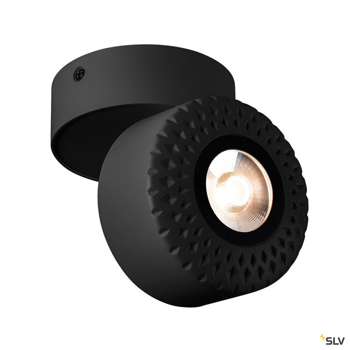 TOTHEE, wall and ceiling light, LED, 3000K, black, 50°