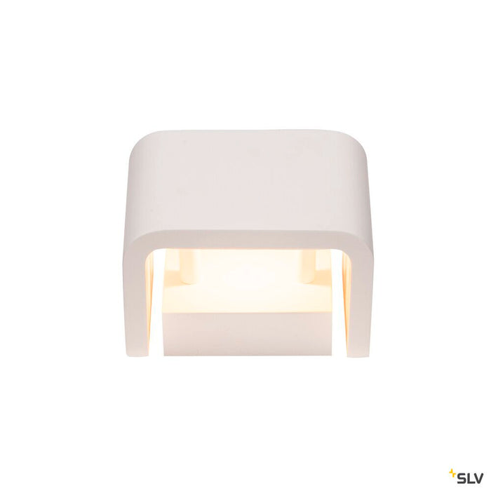 MANA, lamp shade, W/H/D 13,5/10/9,9 cm, plaster, white