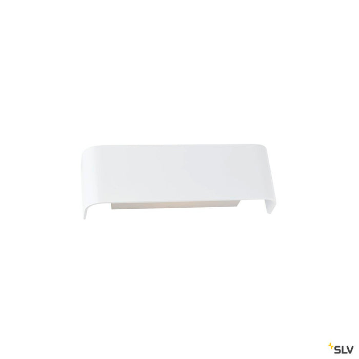 MANA, lamp shade, aluminium, white, L/H/T 29/9,5/7 cm