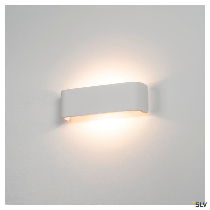 MANA, lamp shade W/H/D 30,9/9,5/7,4 cm, plaster, white