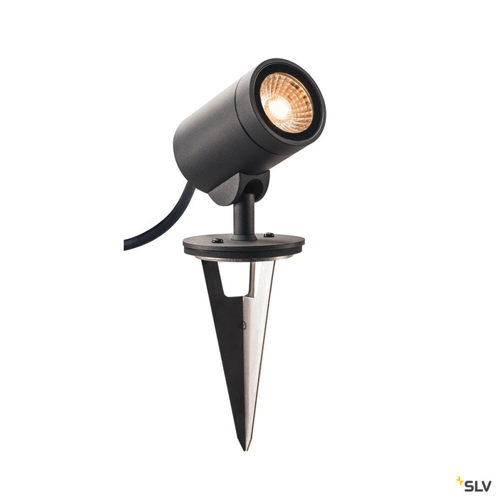 HELIA, outdoor spot, LED, 3000K, 35°, anthracite, IP55