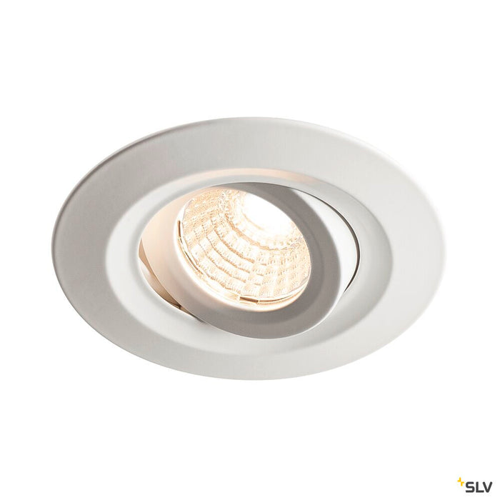 KINI, outdoor recessed ceiling light, LED, 3000K, white, 60°, IP65
