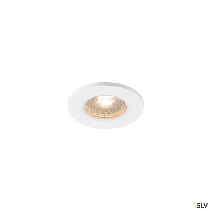 KAMUELA, fire protection recessed ceiling light, LED, 3000K, white, 38°, dimmable, IP65