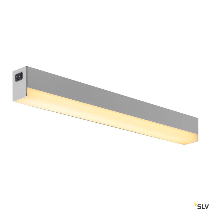 SIGHT LED, wall and ceiling light, with switch, 600mm, silver