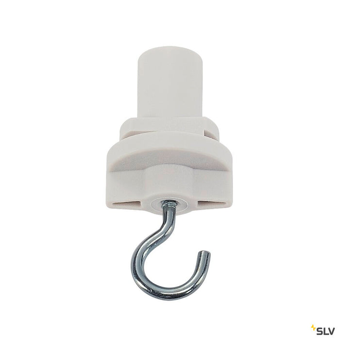 HOOK, for S-TRACK 240V 3-circuit surface-mounted track, traffic white