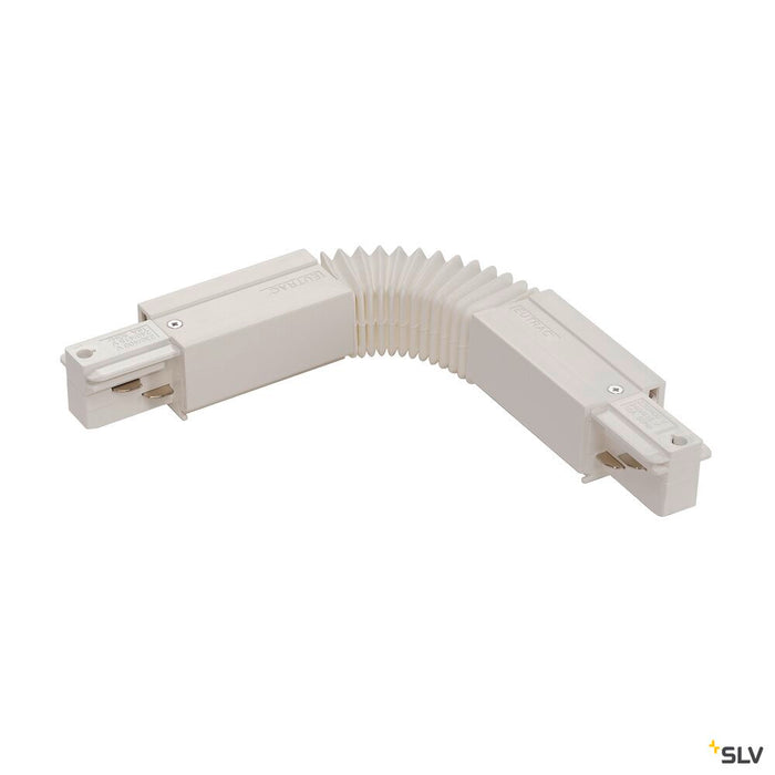 FLEXIBLE CONNECTOR for EUTRAC 240V 3-phase surface-mounted track, white