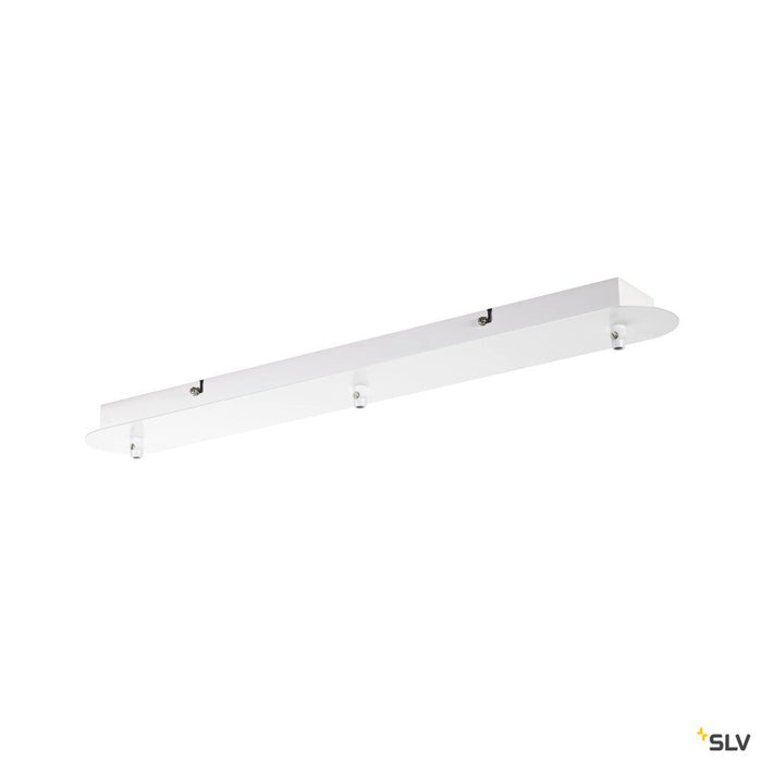 FITU triple ceiling plate, long, white
