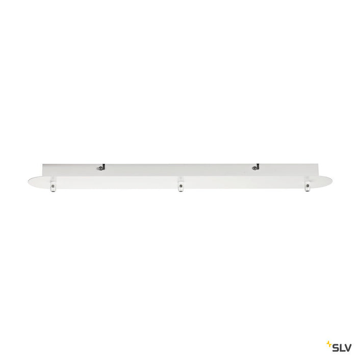 FITU triple ceiling plate, long, white