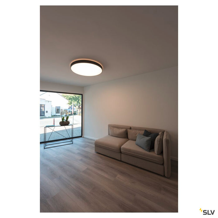 MEDO 90 CL AMBIENT, LED indoor surface-mounted ceiling light, TRIAC, black, 3000/4000K
