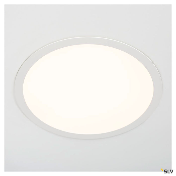 MEDO 30 EL, LED indoor recessed ceiling light, frame version, white, 3000/4000K