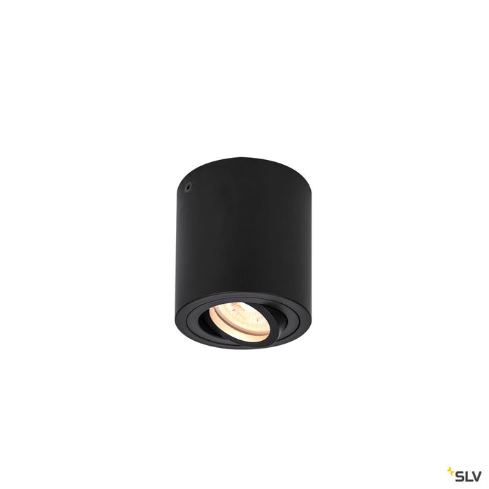 TRILEDO CL, indoor surface-mounted ceiling light, QPAR51, black, max 10W