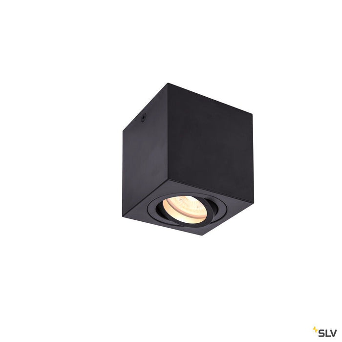 TRILEDO CL, indoor surface-mounted ceiling light, QPAR51, black, max 10W