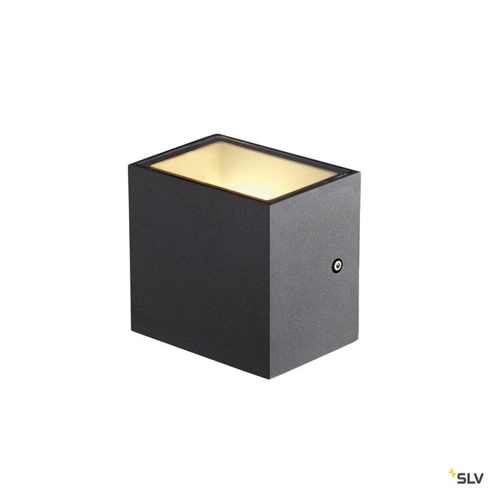 SITRA CUBE WL, LED outdoor surface-mounted wall and ceiling light, anthracite, IP44, 3000K, 10W