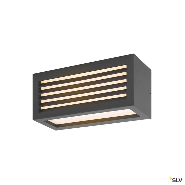 BOX_L, LED outdoor surface-mounted wall and ceiling light, anthracite, IP44, 3000K, 19W