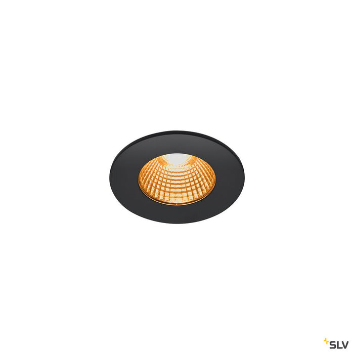 PATTA-I, LED outdoor recessed ceiling light, round DL IP65 black 1800-3000K