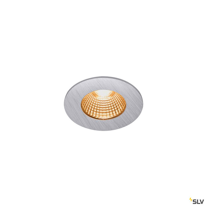 PATTA-I, LED Outdoor recessed ceiling light, round DL IP65 silver 1800-3000K