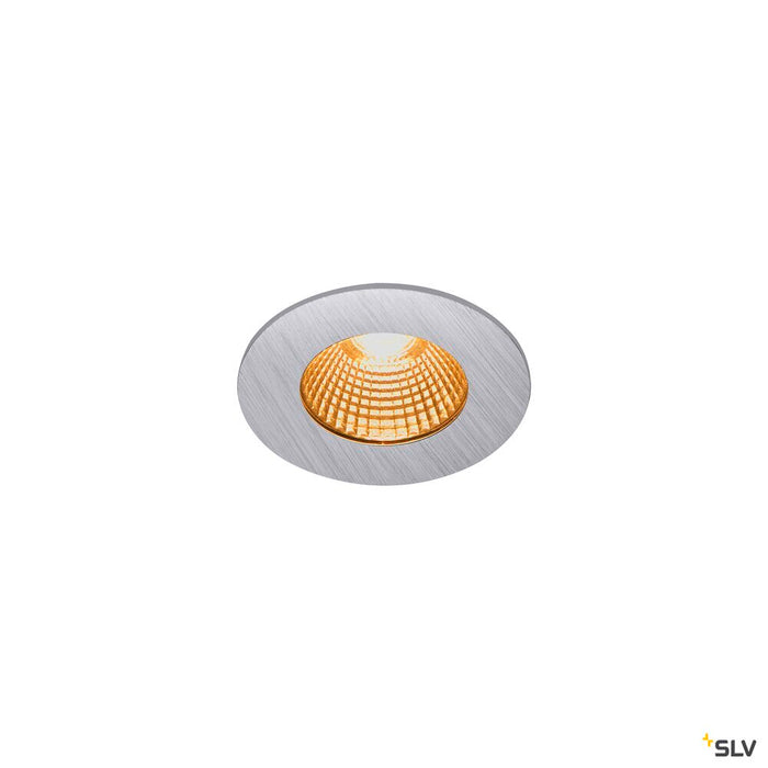 PATTA-I, LED Outdoor recessed ceiling light, round DL IP65 silver 1800-3000K