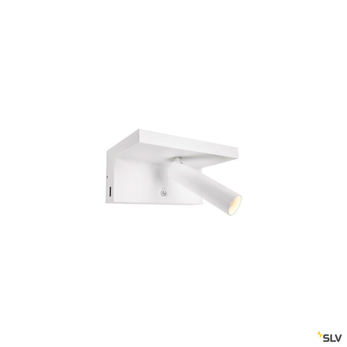 KARPO Bedside, LED Indoor surface-mounted wall light, white, 3000K
