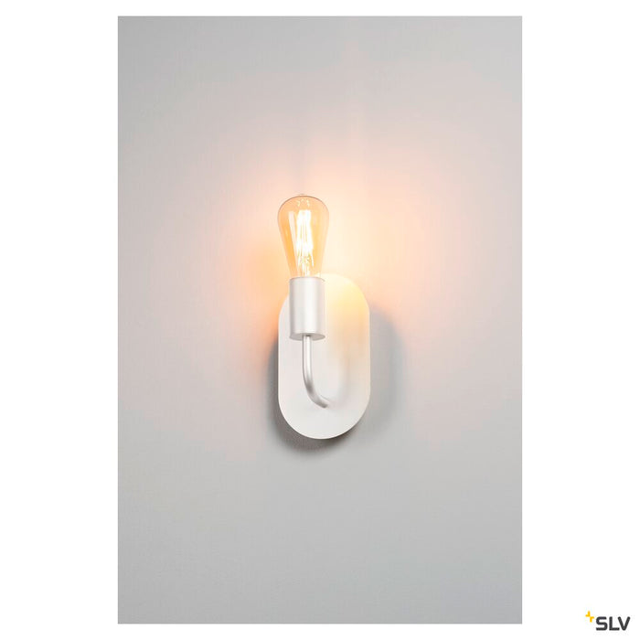 FITU WL, Indoor surface-mounted wall light, E27, white, max. 24W