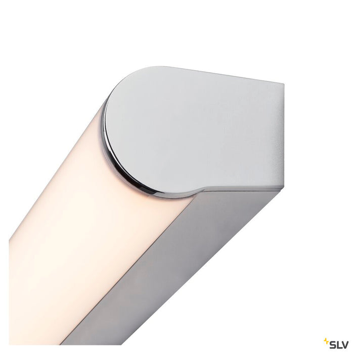 MARYLIN, LED Outdoor surface-mounted wall light, chrome, IP44, 3000K, 15W