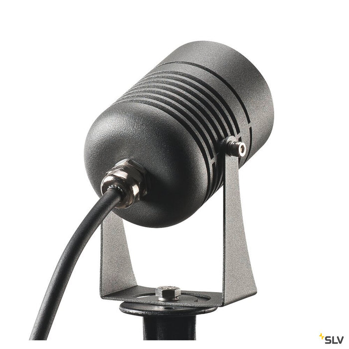 LED SPIKE, LED outdoor ground spike luminaire, anthracite, IP55, 3000K, 40°
