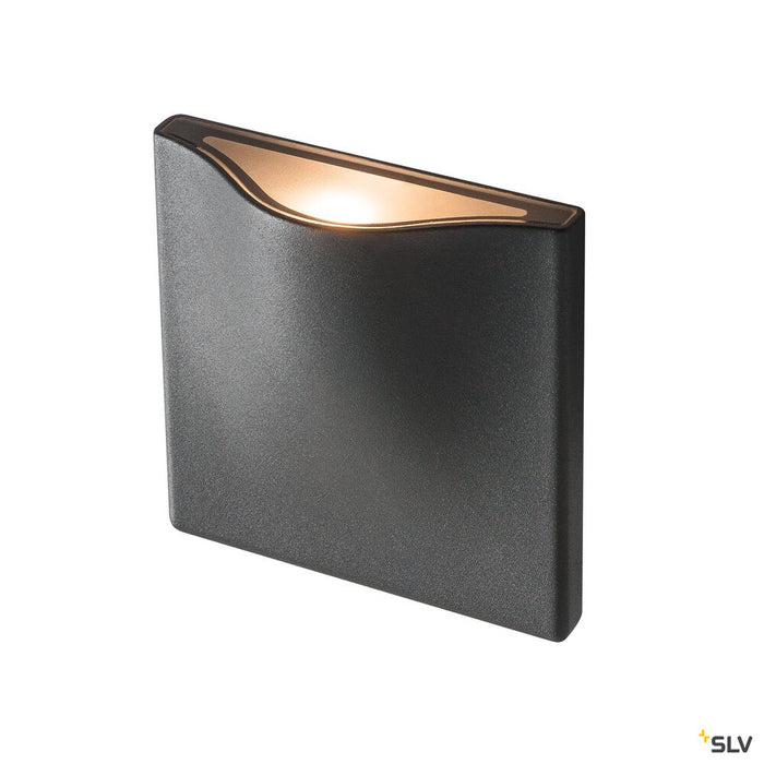 VILUA S WL Outdoor recessed wall light, anthracite, 3000K IP54 100° 405lm