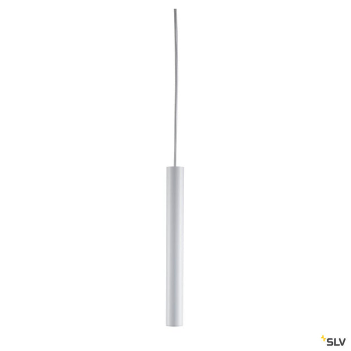 FITU PD E27 indoor pendant, white, 5m cable with open cable end