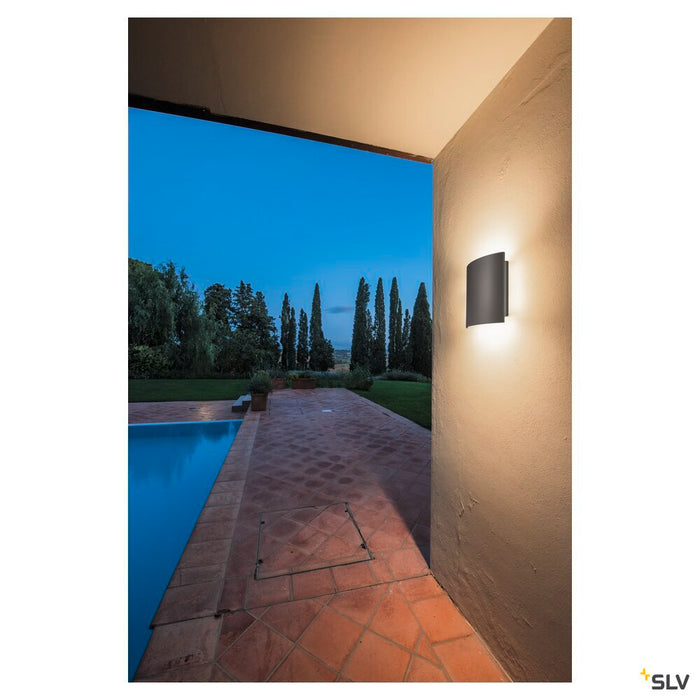 LED SAIL WL, LED outdoor surface-mounted wall light, 3000K, anthracite, IP54