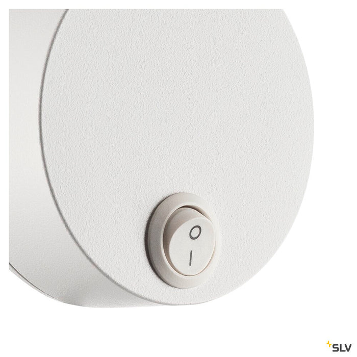 DIO FLEX PLATE QPAR51 WL indoor surface-mounted wall light, white