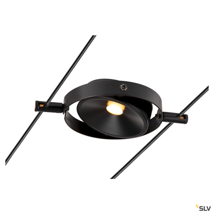 DURNO, cable luminaire for the TENSEO low voltage cable system, 2700K, black