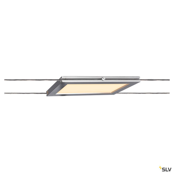 PLYTTA rectangular, cable luminaire for the TENSEO low voltage cable system, 2700K, chrome