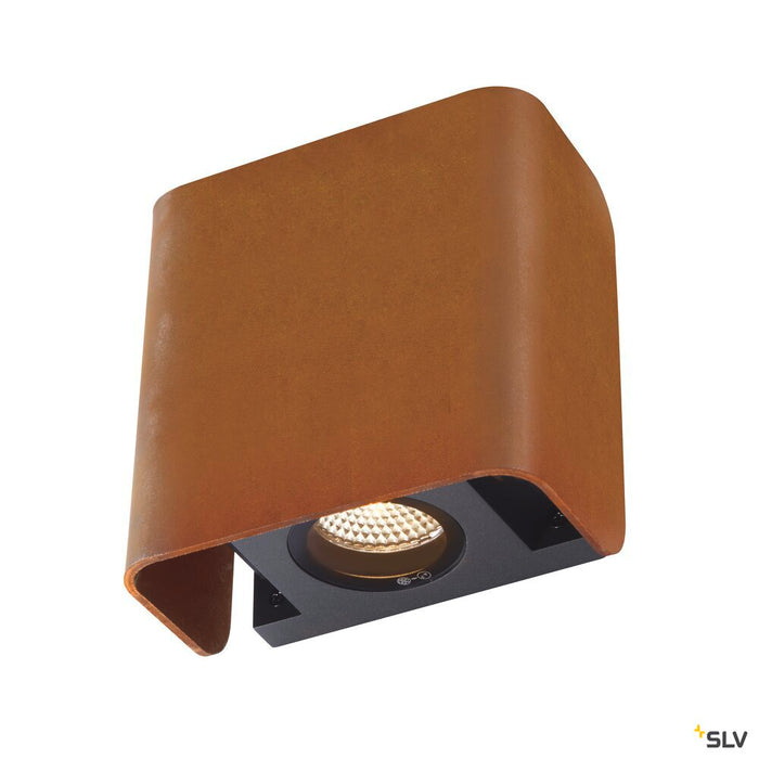 MANA OUT, Outdoor recessed wall light, rust, 3000K, IP65, dimmable