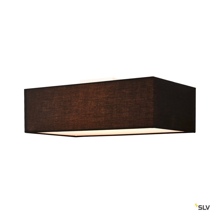 ACCANTO SQUARE E27, Indoor surface-mounted ceiling light black