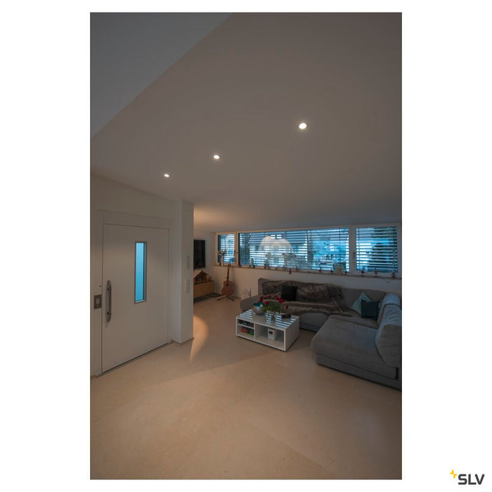 SENSER 12, Indoor LED recessed ceiling light round white 3000K