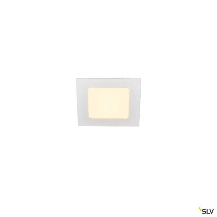 SENSER 12, Indoor LED recessed ceiling light square white 3000K