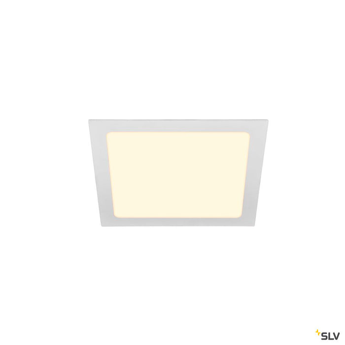 SENSER 24, Indoor LED recessed ceiling light square white 3000K