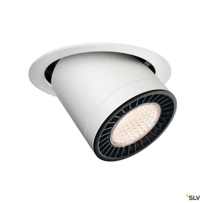 SUPROS MOVE, Indoor LED recessed ceiling light white round 3000K 60° CRI90 2600lm