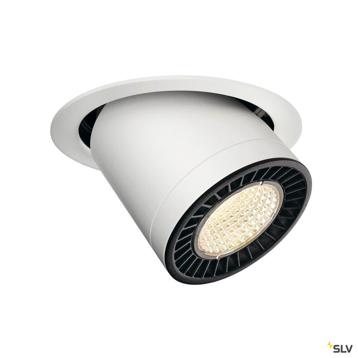 SUPROS MOVE, Indoor LED recessed ceiling light white round 4000K 60° CRI90 3520lm