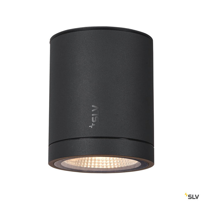 ENOLA ROUND M, outdoor LED surface-mounted ceiling light anthracite