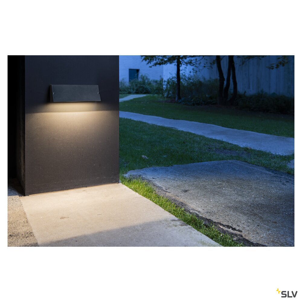 PEMA WL, outdoor LED surface-mounted wall light black CCT switch 3000/4000K