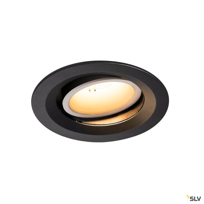 NUMINOS MOVE DL M, Indoor LED recessed ceiling light black/white 2700K 20° rotating and pivoting