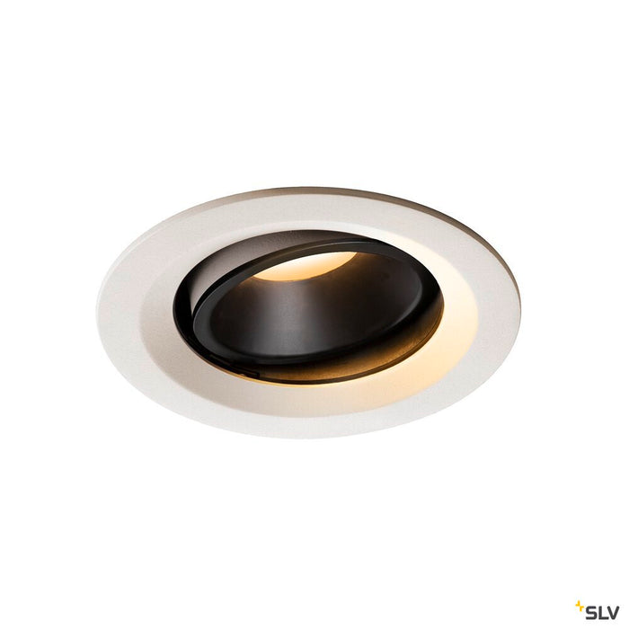 NUMINOS MOVE DL M, Indoor LED recessed ceiling light white/black 2700K 20° rotating and pivoting