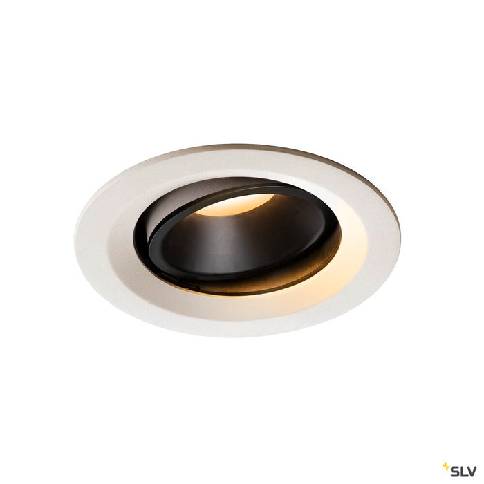 NUMINOS MOVE DL M, Indoor LED recessed ceiling light white/black 2700K 40° rotating and pivoting