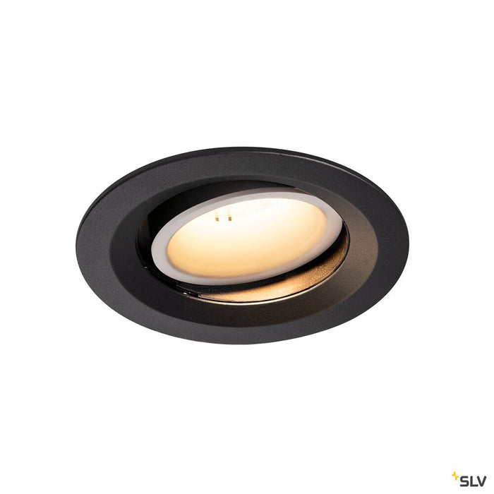 NUMINOS MOVE DL M, Indoor LED recessed ceiling light black/white 3000K 40° rotating and pivoting