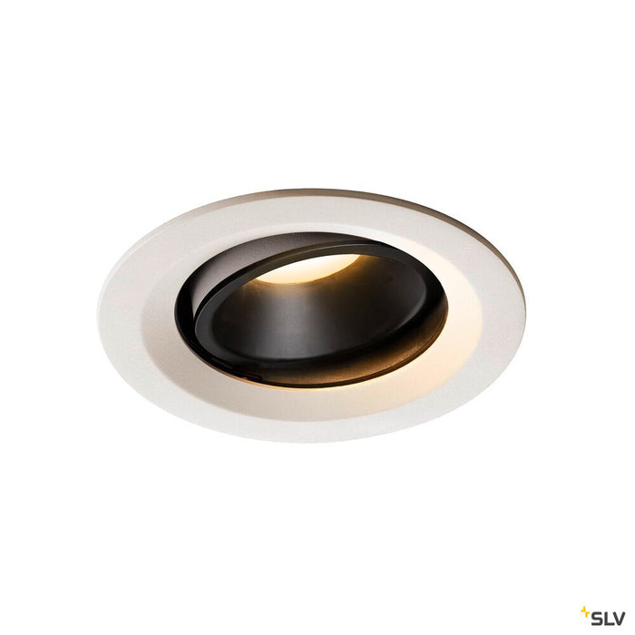 NUMINOS MOVE DL M, Indoor LED recessed ceiling light white/black 3000K 20° rotating and pivoting