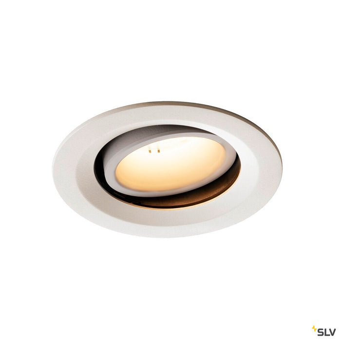 NUMINOS MOVE DL M, Indoor LED recessed ceiling light white/white 3000K 20° rotating and pivoting
