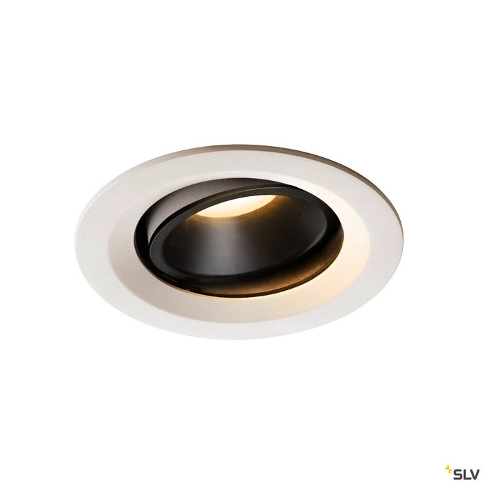 NUMINOS MOVE DL M, Indoor LED recessed ceiling light white/black 3000K 40° rotating and pivoting