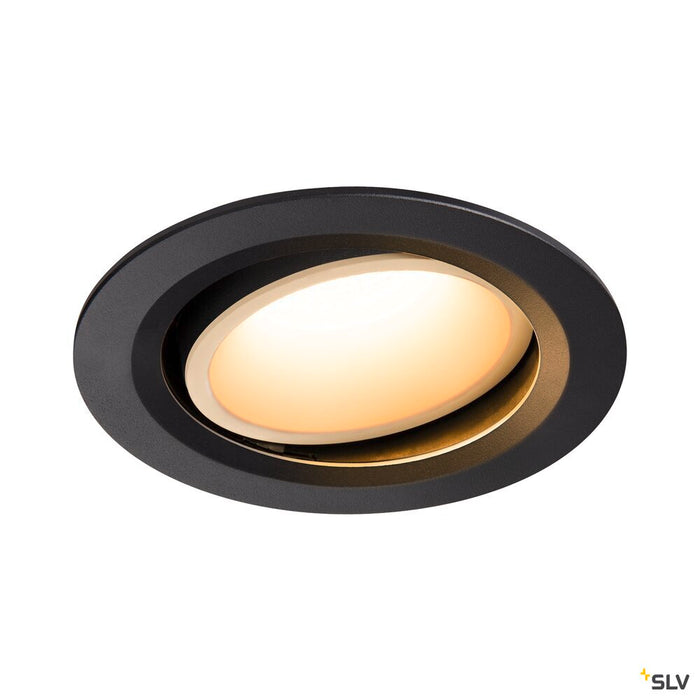 NUMINOS MOVE DL L, Indoor LED recessed ceiling light black/white 2700K 20° rotating and pivoting
