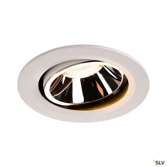 NUMINOS MOVE DL L, Indoor LED recessed ceiling light white/chrome 2700K 20° rotating and pivoting